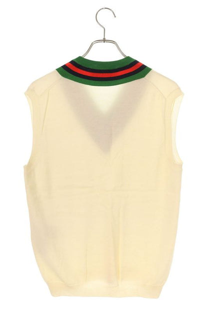 Gucci 576803 Xkauk Sherry Line V-neck Knit Vest Men's M