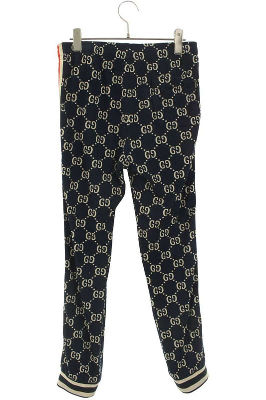 Gucci 496920 X9v05 GG Jacquard Jogging Track Long Pants Men's XS
