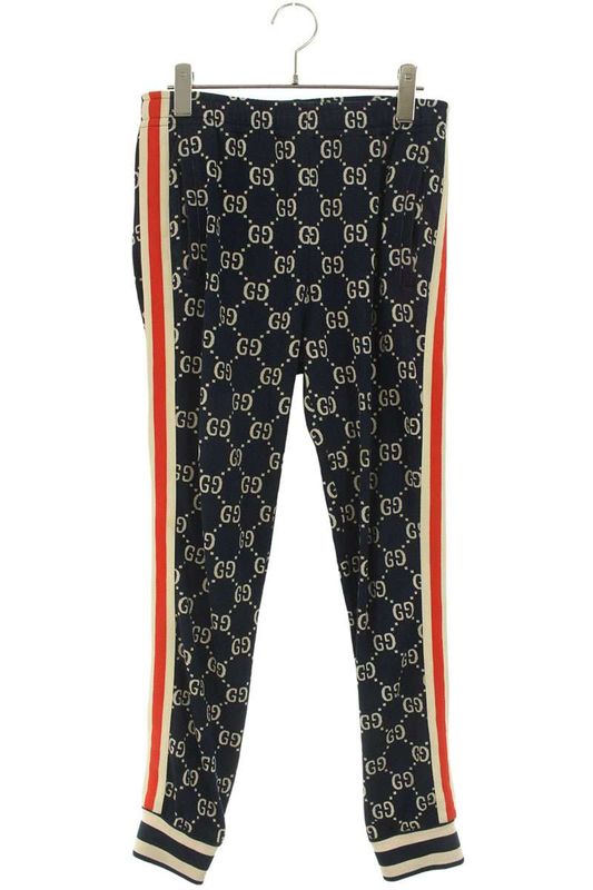 Gucci 496920 X9v05 GG Jacquard Jogging Track Long Pants Men's XS