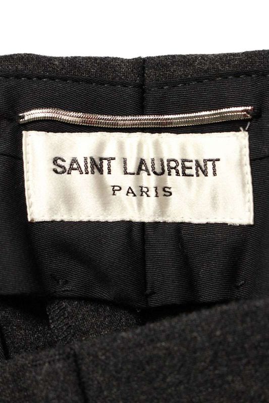 Saint Laurent Paris 329957 Y820j Wool Slacks Long Pants Men's 48