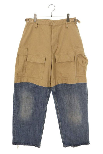 Balenciaga 746492 Tkp27 Length Switch Patched Cargo Denim Pants Men's XS