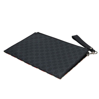 Gucci 496346 GG Supreme Night Courier Clutch Bag Men's