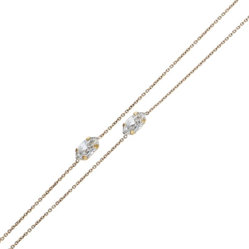 Saint Laurent Paris Cassandra Logo Necklace Men's