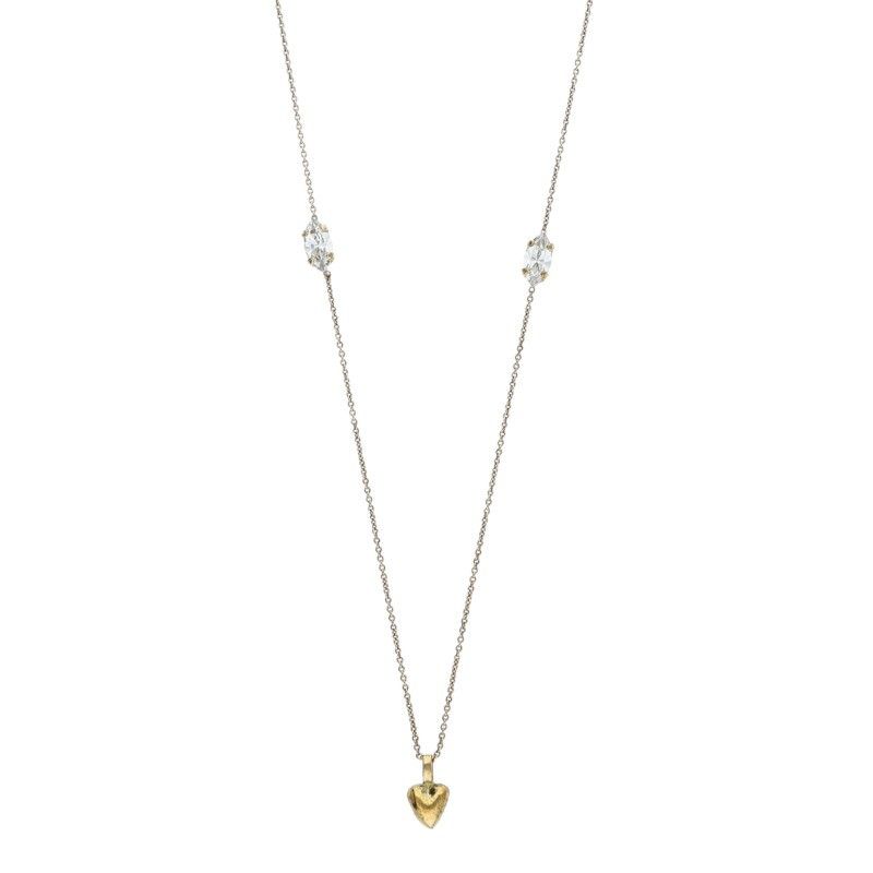 Saint Laurent Paris Cassandra Logo Necklace Men's