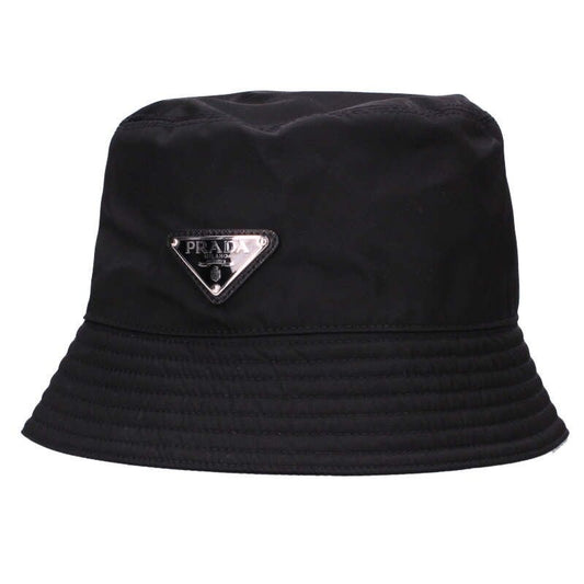 Prada 2hc137 Re-nylon Triangle Plate Nylon Bucket Hat Men's L