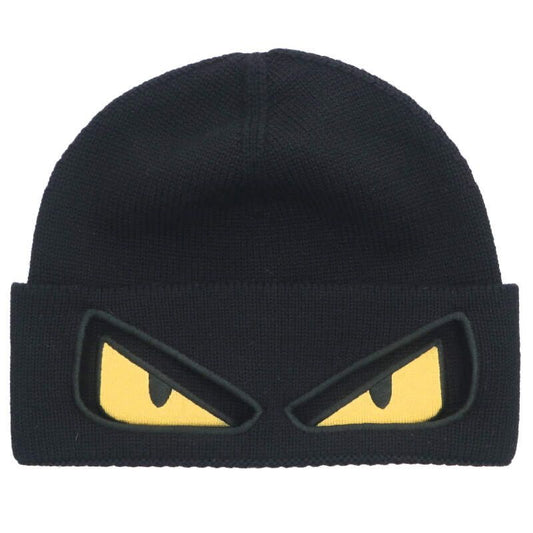 Fendi Fxq056 A66N TU Bug's Eye Wool Beanie Hat Men's ONE SIZE