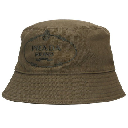 Prada Symbol Logo Embroidered Bucket Hat Men's M