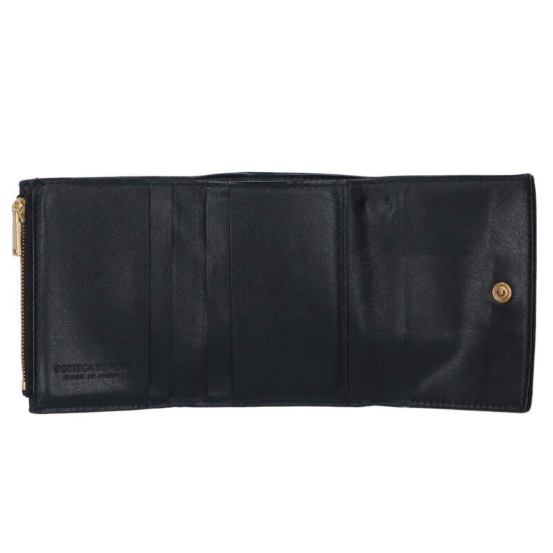 Bottega Veneta Cassette Intrecciato Trifold Leather Wallet Men's