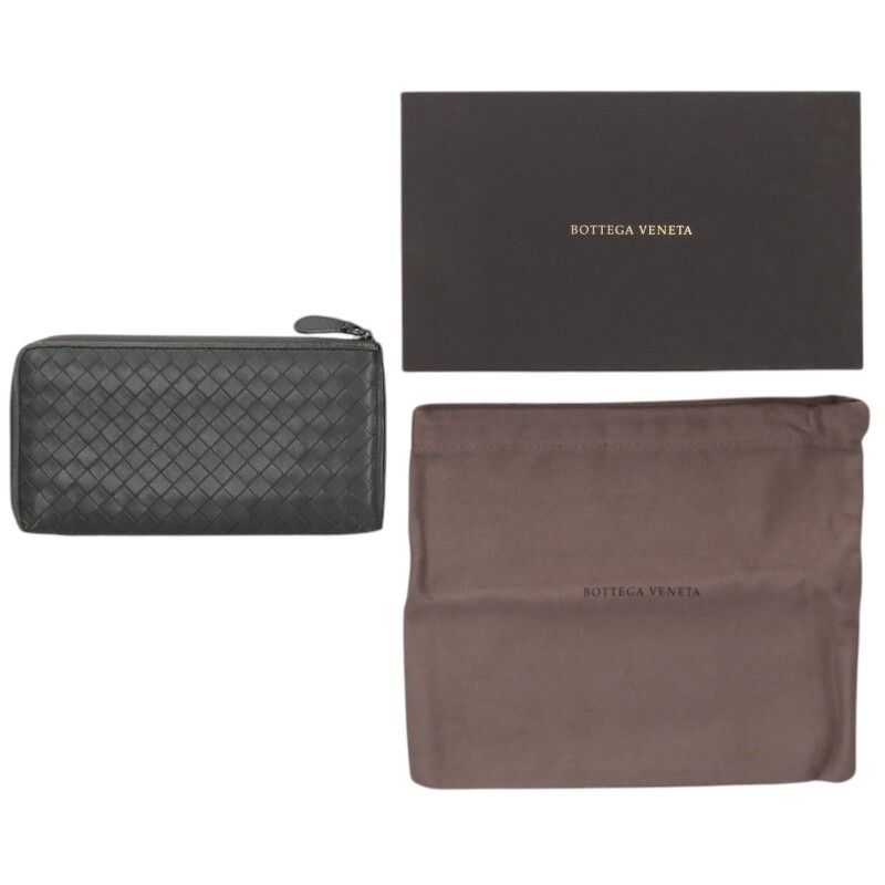 Bottega Veneta Intrecciato Leather Long Wallet For Men