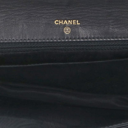 Chanel Coco Mark Caviar Skin Chain Wallet For Men