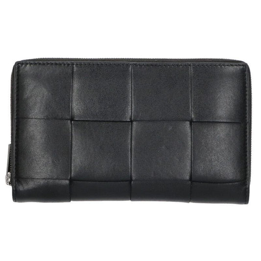 Bottega Veneta Cassette Zip Around Wallet Intrecciatoleather Wallet Men's