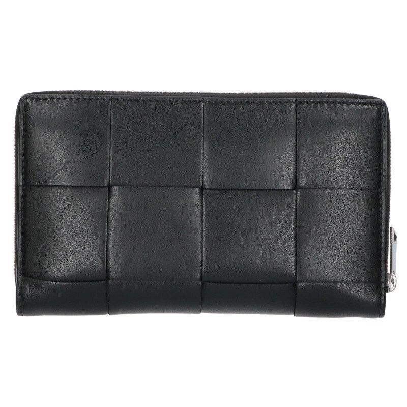 Bottega Veneta Cassette Zip Around Wallet Intrecciatoleather Wallet Men's