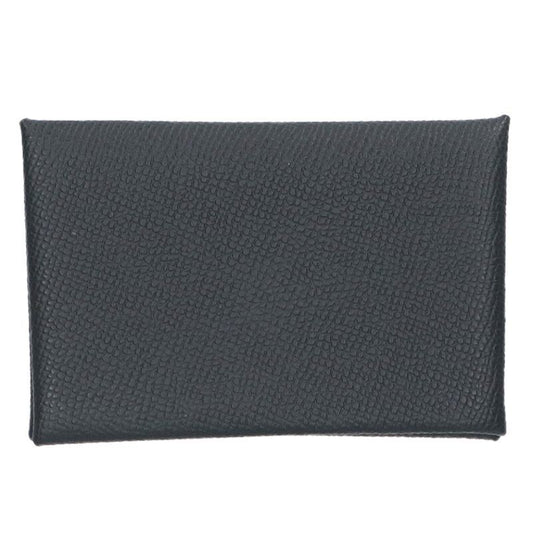 Hermes Galvi W Engraved Leather Coin Case Men's