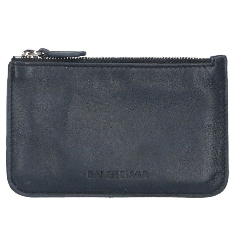 Balenciaga 658347 Leather Coin Card Case Men's