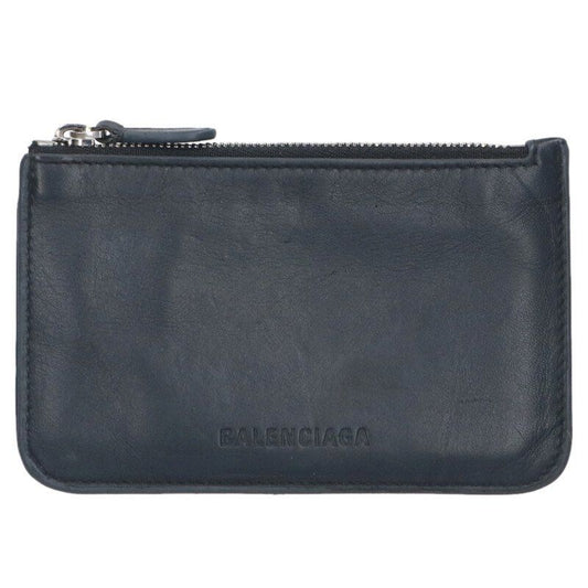 Balenciaga 658347 Leather Coin Card Case Men's
