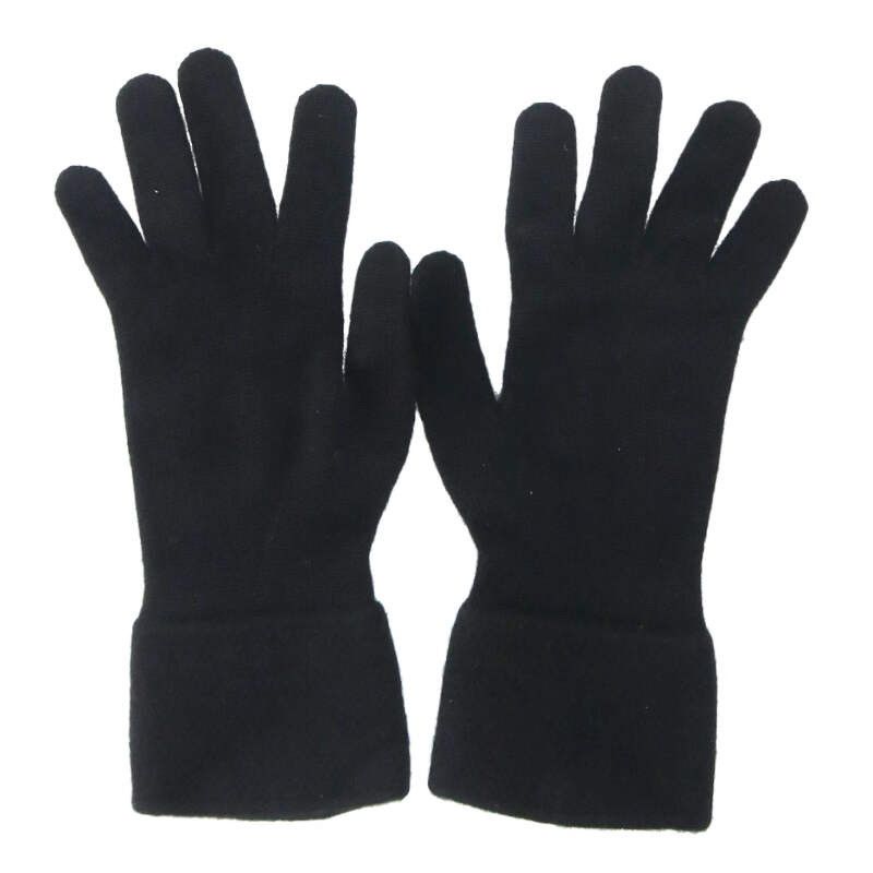Chanel Tweed Coco Mark Design Cashmere Gloves For Men