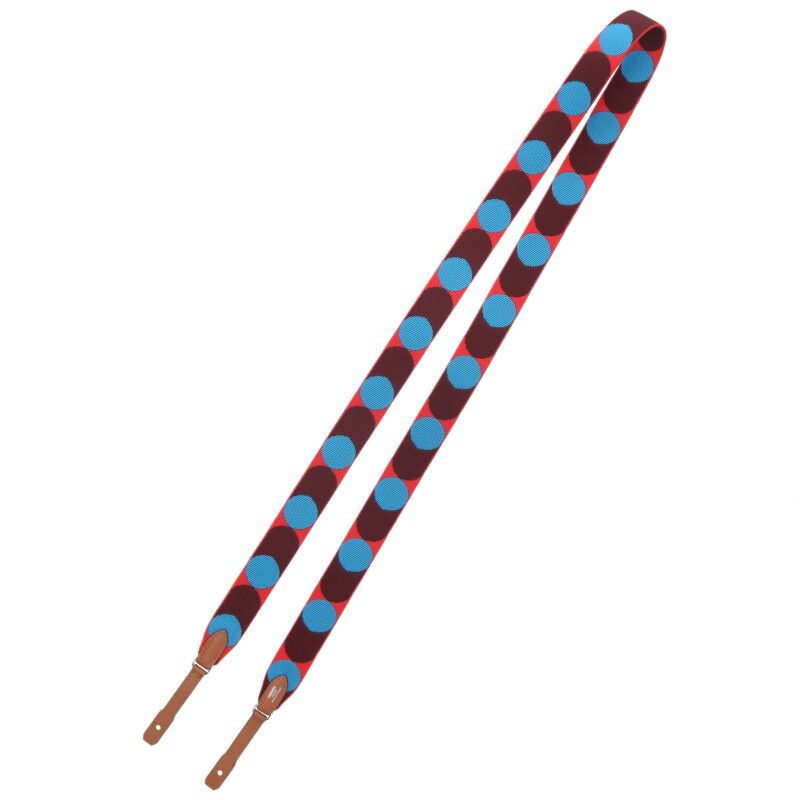 Hermes Bandouliere Sangle Flipperball Z Engraved Canvas Shoulder Strap Men's