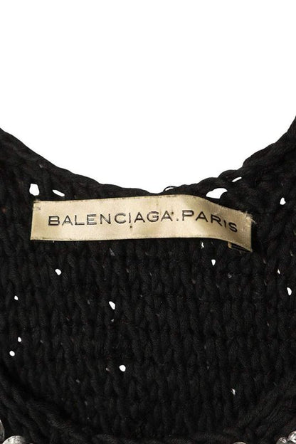 Balenciaga 215339 T7034 Sequined Design Knit Dress Women's 40