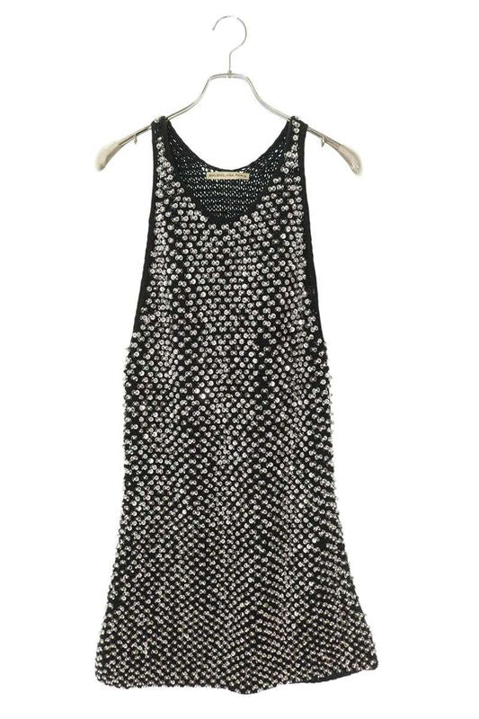 Balenciaga 215339 T7034 Sequined Design Knit Dress Women's 40