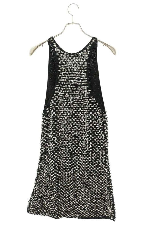 Balenciaga 215339 T7034 Sequined Design Knit Dress Women's 40