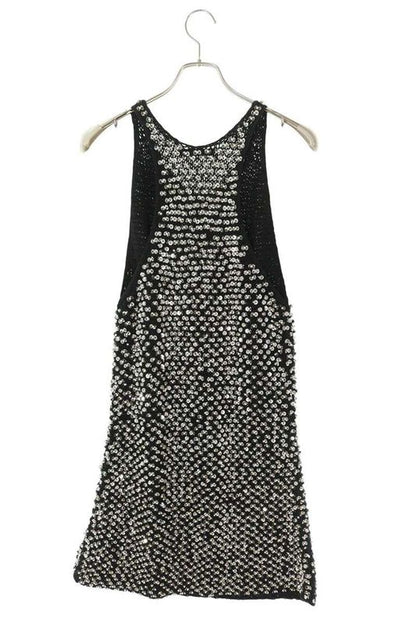 Balenciaga 215339 T7034 Sequined Design Knit Dress Women's 40