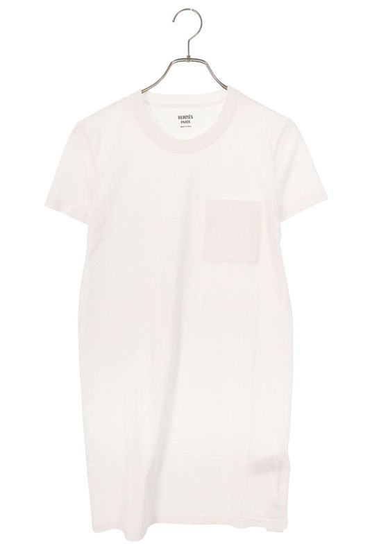 Hermes 4e4515da Embroidered Pocket Dress Women's 34