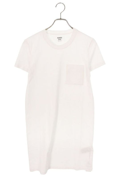 Hermes 4e4515da Embroidered Pocket Dress Women's 34