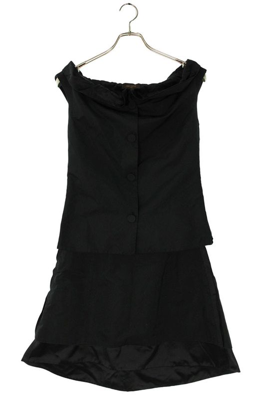 Louis Vuitton Rw131a F3bl22pfc F3sk14pfc Nylon Sleeveless Vest Flared Skirt Set