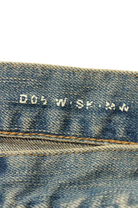 Saint Laurent Paris 396697 Y419i Crushed Denim Pants Women's 28