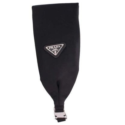 Prada Re-nylon Triangle Logo Headband Women