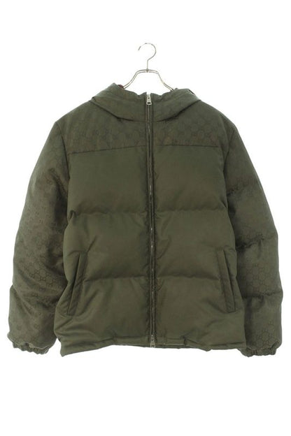 Gucci 794823 Z8btb GG Nylon Canvas Puffer Jacket Down Jacket Men's 52