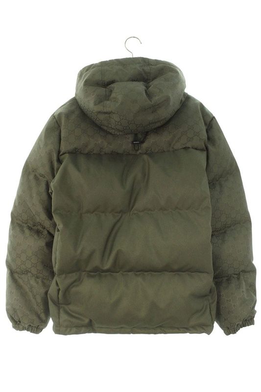 Gucci 794823 Z8btb GG Nylon Canvas Puffer Jacket Down Jacket Men's 52