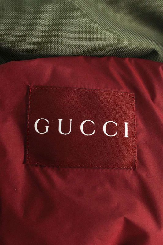 Gucci 794823 Z8btb GG Nylon Canvas Puffer Jacket Down Jacket Men's 52