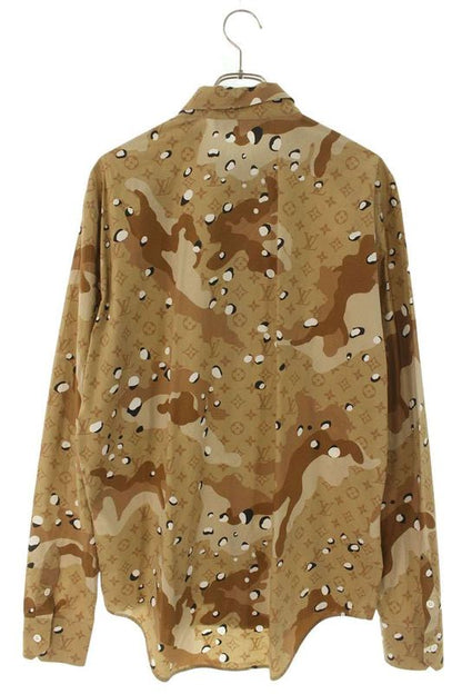 Louis Vuitton 20SS Rm201m TKJ His07w Camo DNA Océan Monogram Long Sleeve Shirt