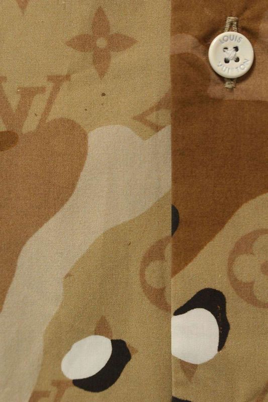 Louis Vuitton 20SS Rm201m TKJ His07w Camo DNA Océan Monogram Long Sleeve Shirt