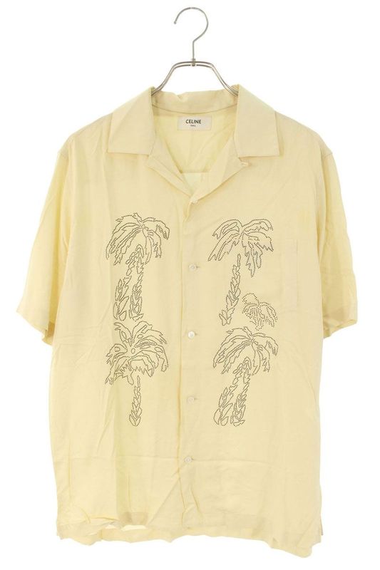 Celine 2c947852c Embroidery Short Sleeve Shirt Men 37