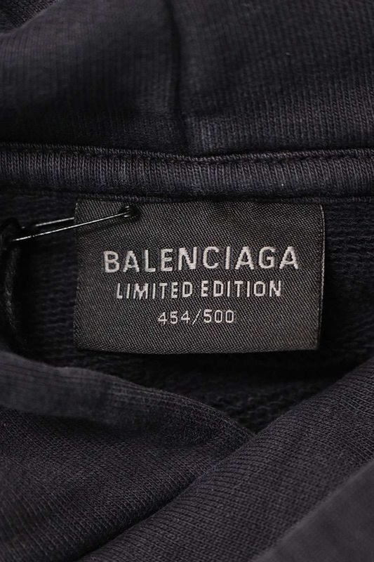 Balenciaga Bfrnd 739024 Tqvg7 Pullover Hoodie With Pass Necklace Men 1