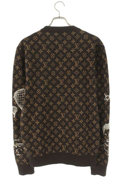 Louis Vuitton Rm232 ZLL Hpn95w Monogram Allover Crewneck Sweatshirt Men's M