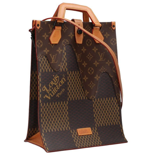 Louis Vuitton N40355 Mini Tote Damier Ebene Giant Shoulder Tote Bag Men's