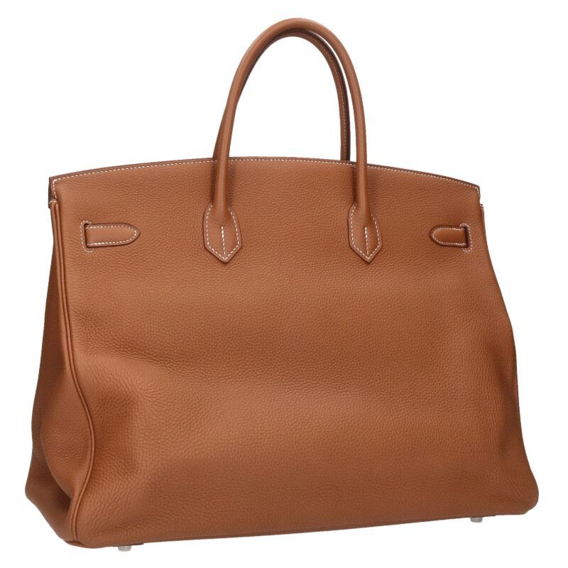 Hermes Birkin 40 Z Engraved Svhardware Gold Togo Handbag Men's 40