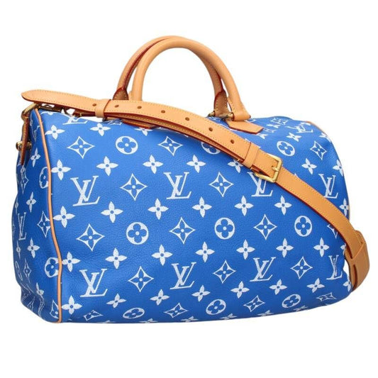 Louis Vuitton M24418 Speedy P9 Bandouliere 40 Monogram Allover Leather Boston