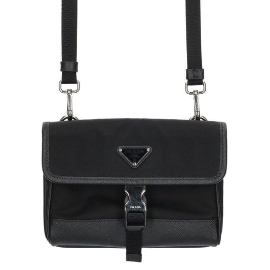 Prada 2zh108 Re-nylon Saffiano Leather Smart Phone Pouch Men's