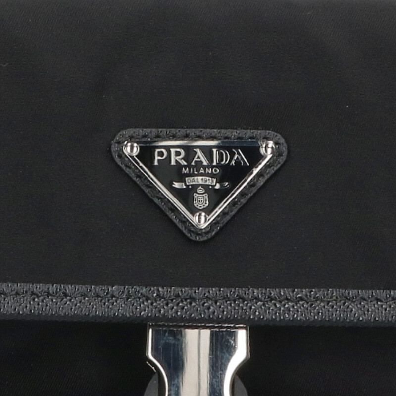 Prada 2zh108 Re-nylon Saffiano Leather Smart Phone Pouch Men's