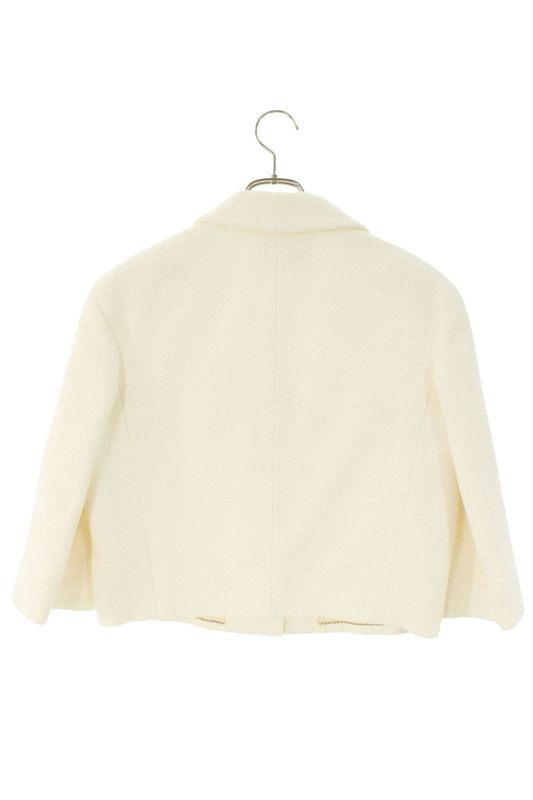 Chanel P43652v31747 Coco Mark Pearl Button Jacket Ladies 42