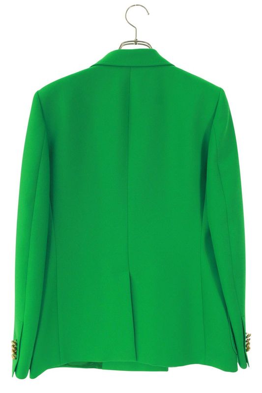 Gucci 726517 Z798c Double Breasted Leather Jacket Women's 40