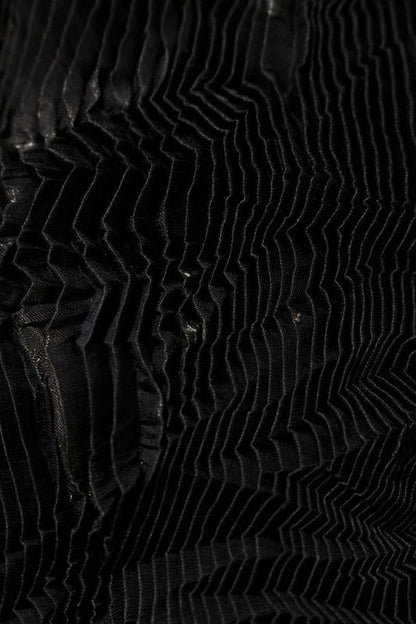 Chanel P43663v28591 Coco Mark Button Pleated Sleeveless Shirt Women's 42