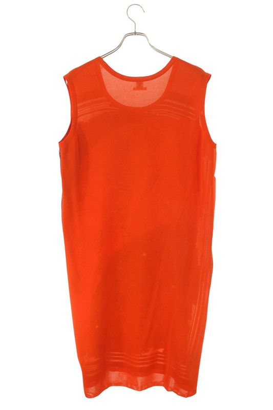 Hermes Twill Raine Constellation Pattern Sleeveless Dress Women's 42