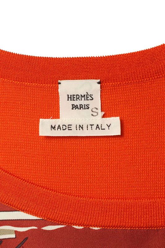 Hermes Twill Raine Constellation Pattern Sleeveless Dress Women's 42