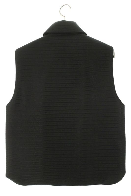 Prada 291998 Monogram Triangle Logo Plate Nylon Vest Women 36