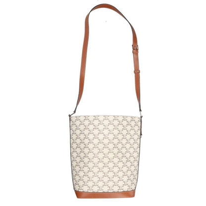 Celine 116332frc Triomphe Canvas Bucket Shoulder Bag Women